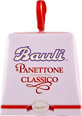 Produktbild von 10x Bauli Il Panettone Classico Weihnachtskuchen Backprodukt mit Rosinen und Kandierten Früchten 90g