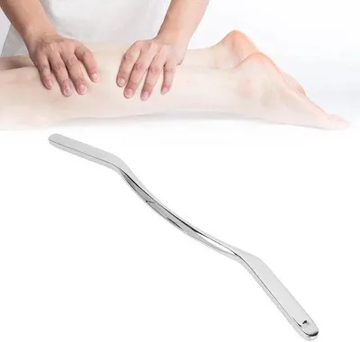 Produktbild von Famanu Gua Sha Massage Tool - Edelstahl, für Muskelverspannungen und Fettabbau