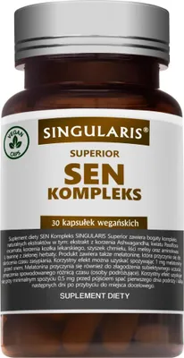 Produktbild von Singularis Schlafkomplex (Ashwagandha, Hopfen, L-Theanin) 30 Kapseln