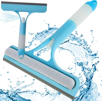 Image de Raclette à vitre avec brosse de pulvérisation pour le nettoyage de la cabine
