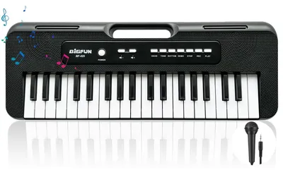 Produktbild von Kinderklavier Keyboard Piano Spielzeugklavier - 37 Tasten - Mit Mikrofon und Lautsprecher - Ab 3 Jahren