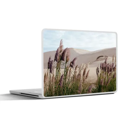 Produktbild von MuchoWow® Laptop Aufkleber Sticker Cover Pampasgras - Sand - Pflanzen - Düne 32.5x23.5 cm - Sticker für Laptop - Selbstklebend