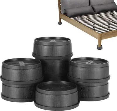 Produktbild von Möbelerhöhungen, 8 Stück höhenverstellbar für Tisch, Stuhl, Sofa, rutschfeste Möbelheber bis zu 1000 kg