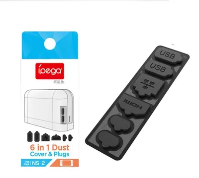 Obrázek produktu pro Pro Nintendo Switch 2 Sada ochranných krytů portů 6 v 1