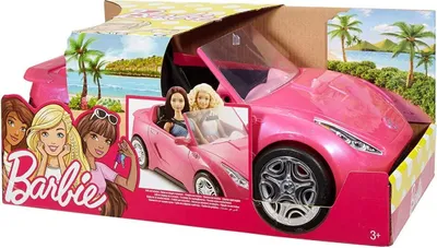 Produktbild von Mattel DVX59 - Barbie - Cabrio mit Platz für 2 Puppen, Fahrzeug, pink