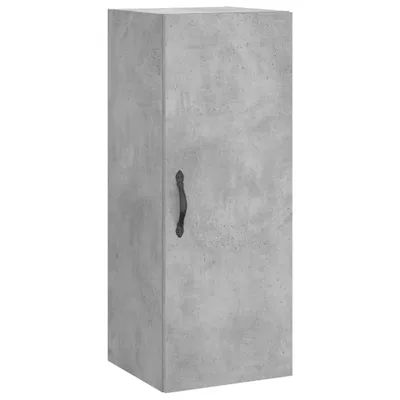 Image de Armoire murale gris béton 34,5x34x90 cm bois d'ingénierie