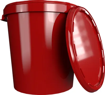 Produktbild von Eimer mit Deckel 30 L | Vorratseimer | Lebensmittelecht Rot | Hobbock | 3 Stück