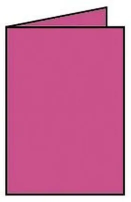 Produktbild von Rössler Papier 220706554 Coloretti Doppelkarte - A6 hoch, 5 Stück, pink