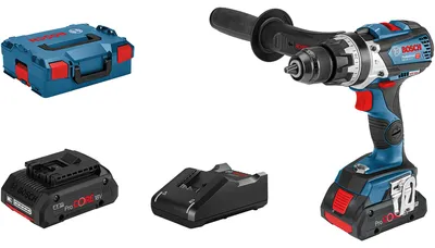 Image de BOSCH Professional 06019G030B BOSCH Professional GSB 18V-110 C Kit perceuse-visseuse à percussion sans fil 18,0 V, avec 2 batteries