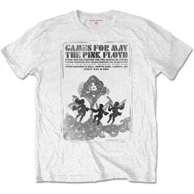 Produktbild von Pink Floyd Games For May B&W T-Shirt mit kurzen Ärmeln White M