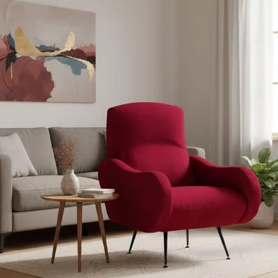 Produktbild von Lasnigo - Sessel, 70x100x98h cm Rot, Armlehnen  Italy