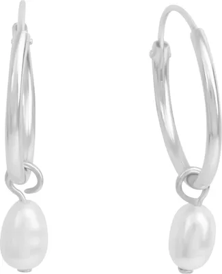 Produktbild von Zeeme Pearls Creolen 925/- Sterling Silber 2,0cm weiß Perle weiß 358210167R