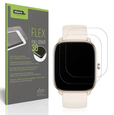 Produktbild von 2x Full Cover Schutzfolie matt für Amazfit GTS 4 mini Panzerfolie Anti-Shock