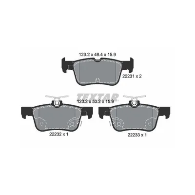 Produktbild von Textar Bremsbeläge hinten für Ford Galaxy Mondeo V S-Max
