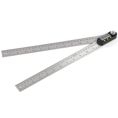 Obrázek produktu pro Digitální úhloměr, úhloměr s LED displejem, úhloměr z nerezové oceli, metrický úhloměr Imperial, 360° úhloměr, úhloměr