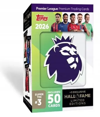 Zdjęcie produktu dla 2025-26 Topps Premier League Super Tin English