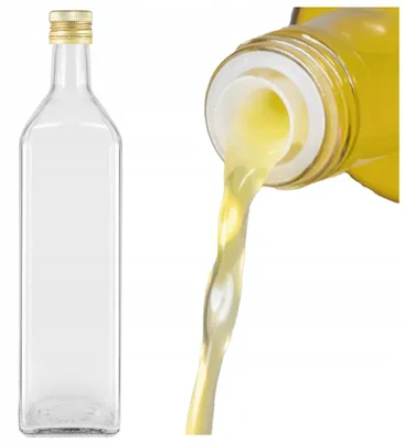 Productafbeelding van Bimberek Marasca glazen fles van 1000 ml met schenktuit voor olie