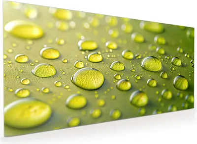 Produktbild von Küchenrückwand Spritzschutz Glas mit Motiv Wassertropfen anschaulich 40 x 40 cm