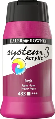 Obrázek produktu pro Daler Rowney System3 Akrylová barva Purple 500 ml 1 ks