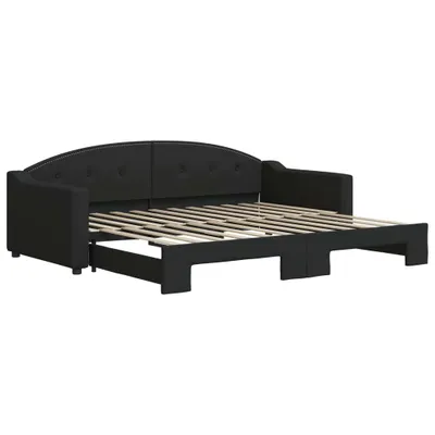 Immagine prodotto di Divano Letto con Letto Estraibile Nero 90x200 cm in Tessuto