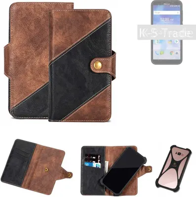 Produktbild von K-S-Trade Handyhülle Schutzhülle Bookstyle Case kompatibel mit Sony Xperia 10 Klapphülle Cover Hülle Schutztasche 1x