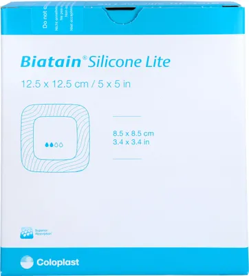 Produktbild von Biatain Silicone Lite Schaumverband 12,5x12,5 cm 10 St