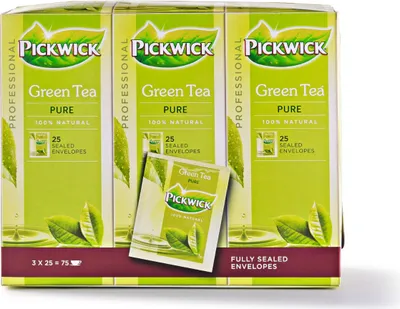 Produktbild von Pickwick - Tea Pickwick Fair Trade Green Green Pure 25x1.5gr | 3 Stück