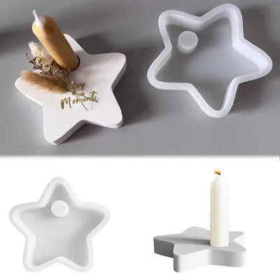 Produktbild von Silikonformen, Gießformen, Sternkerzenhalter, Weihnachten