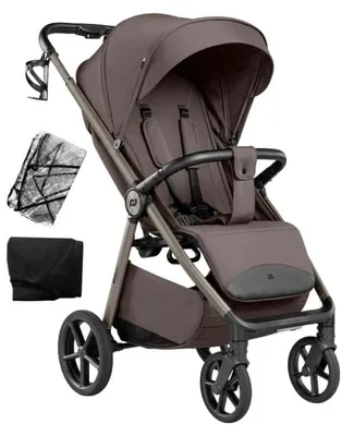 Immagine prodotto di Passeggino per bambini Carrello Bravo Lite Deluxe, colore marrone Derby