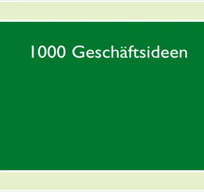 Produktbild von 1000 Geschäftsideen