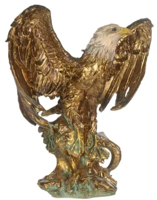 Image de Casa Padrino Buste d'aigle baroque or / multicolore 55 x 30 x H. 60 cm - Sculpture - Figurine décorative de style baroque
