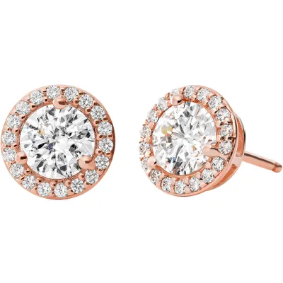 Produktbild von Michael Kors Ohrstecker Damen Halo Zirkonia Rosévergoldet MKC1035AN791