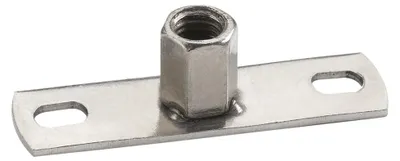 Produktbild von Befestigungsplatine Mit Sechskantmutter M8/M10 Edelstahl A4
