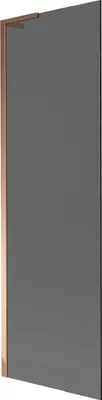 Produktbild von Mexen Next L Badewannenfaltwand 1-flügelig 60 x 150 cm, Graphit, Roségold - 895-060-000-03-40-60