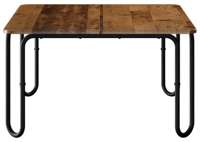 Obrázek produktu pro Konferenční stolek z recyklovaného dřeva, rozměry 100 x 100 x 45 cm, materiál: dřevovláknitá deska