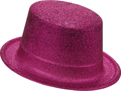 Produktbild von Glitzer-Zylinder Party-Hut pink