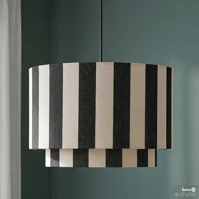 Produktbild von home24 Pendelleuchte - Eisen / Textil - 1-flammig