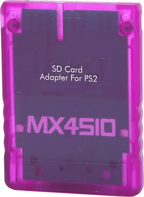 Zdjęcie produktu dla Przezroczysty adapter kart pamięci Plug and Play Profesjonalny czytnik kart pamięci do konsoli do gier PS2 Fioletowy