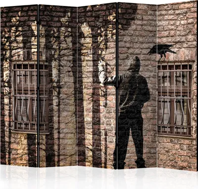 Obrázek produktu pro Oboustranný paraván Street art 225x172 cm 5dílný vícebarevný