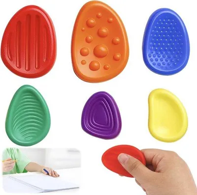 Obrázok produktu pre Sada 6 hmatových kameňov na odbúravanie stresu, ktoré si môžete vyrobiť sami, pomôcka na relaxáciu pre domáce prostredie aj kanceláriu