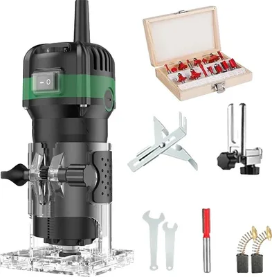 Obrázek produktu pro Hranová fréza, výkonný motor, šestistupňové ovládání, s 15 frézami