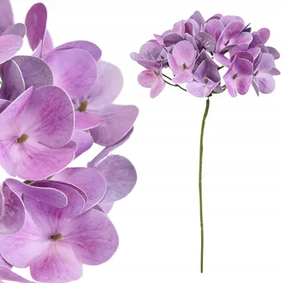 Produktbild von Topoblu Künstliche Hortensie Lila REAL TOUCH 34cm Dekoblume