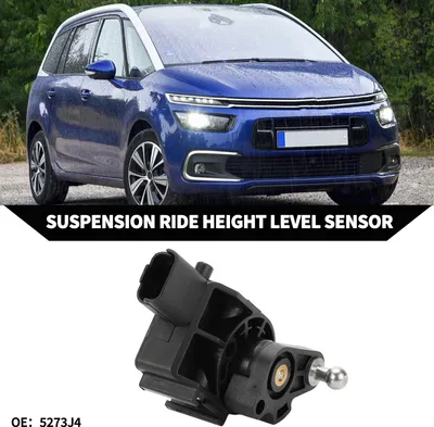 Image de N° 5273J4 Capteur De Niveau De Hauteur De Suspension Pour Citroen C5 I Ii 2001-2008 / Capteur De Niveau De Phare Avant Gauche Droite / Métal Durable / 1 Pc Noir