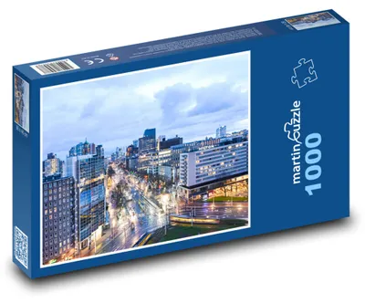 Obrázok produktu pre Puzzle 1000 Nočný Rotterdam - martinpuzzle