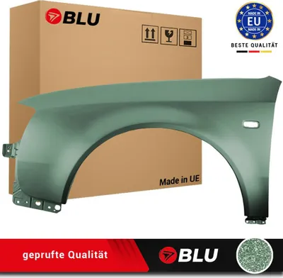 Image de BLU Aile Compatible avec Audi A6 C5 LIFT LZ6J Gauche Grün ZedernGrün | 2001-2005 | Avant | Peint| Prêt à Monter | Acier