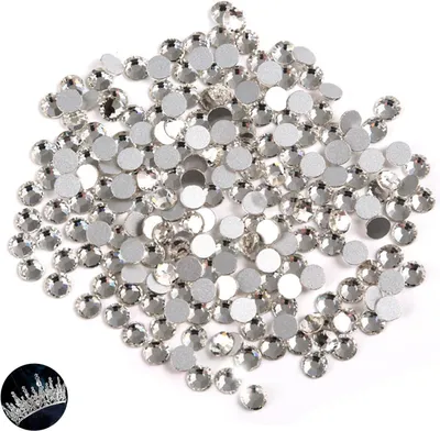 Productafbeelding van Glitter Stenen - Decoratie Kristallen - Creatief Knutselen - Perfect Geslepen Glas - 1440 Stuks - Zilver