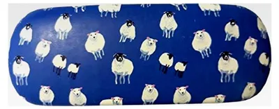 Produktbild von Brillenetui aus Irland mit Schafmotiv, Hartschale