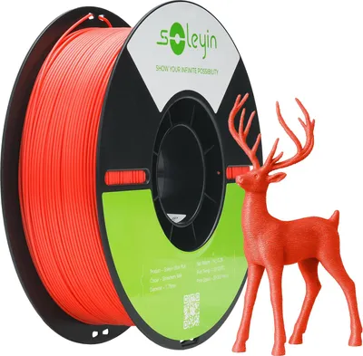 Produktbild von Creality Soleyin Ultra PLA 3D Druckfilament 1,75mm 1KG – Hochgeschwindigkeits-PLA für 3D-Druck, Rot