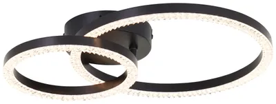 Produktbild von Brilliant LED Deckenleuchte Aurelia G80766A26 Wohnzimmer, Küche, Flur, Schlafzimmer, Arbeitszimmer Metall/Kunststoff Indoor Decke schwarz - LED fest integriert