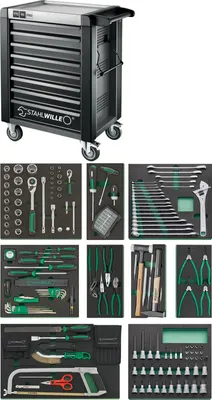 Produktbild von STAHLWILLE 98830244, 827 mm, 1020 mm, 222 Werkzeug